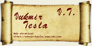 Vukmir Tesla vizit kartica